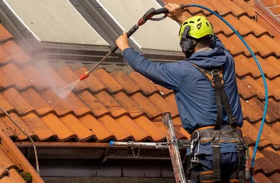 Démoussage et hydrofuge de toiture à Mourède